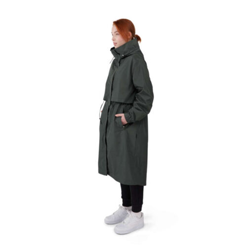 Makia Isla Coat Dark Green