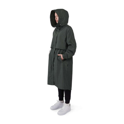 Makia Isla Coat Dark Green