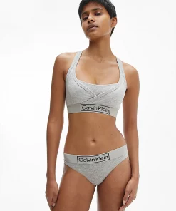 Calvin Klein Reimagine Heritage Thong Grey Heather