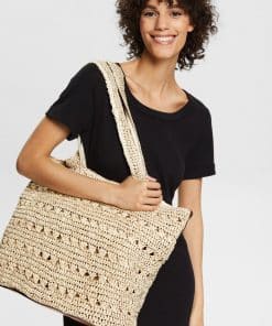 Esprit Straw Bag Light Sand
