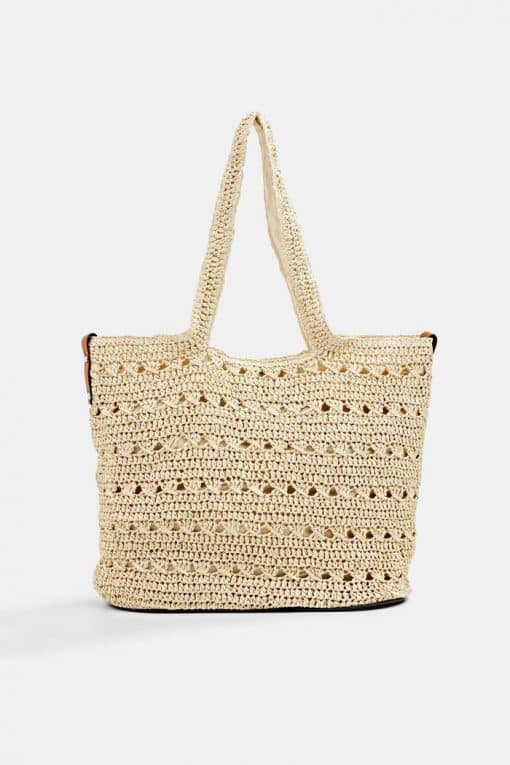 Esprit Straw Bag Light Sand