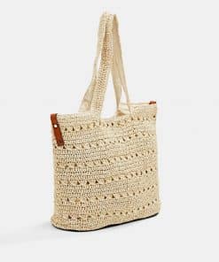 Esprit Straw Bag Light Sand
