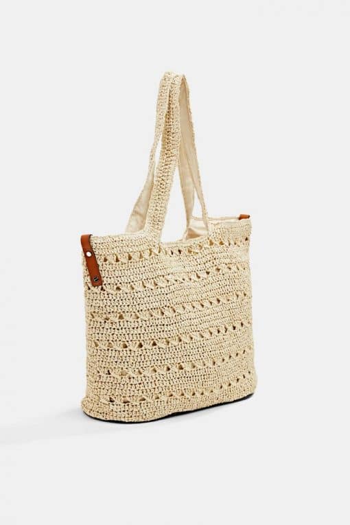 Esprit Straw Bag Light Sand