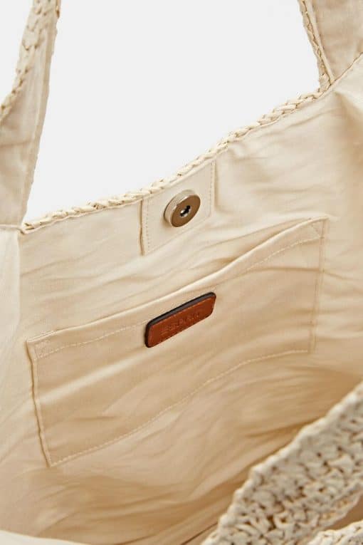 Esprit Straw Bag Light Sand