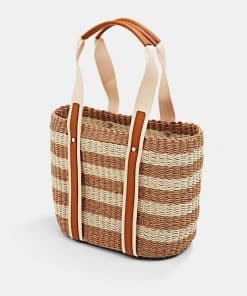 Esprit Straw Bag Rust Brown