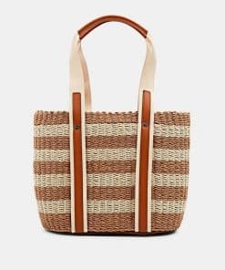 Esprit Straw Bag Rust Brown