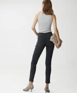 Gestuz Rollagz Jersey Top Light Grey Melange