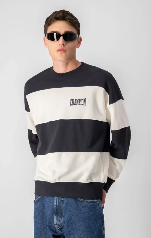 Champion Bookstore Logo Stripe Sweatshirt