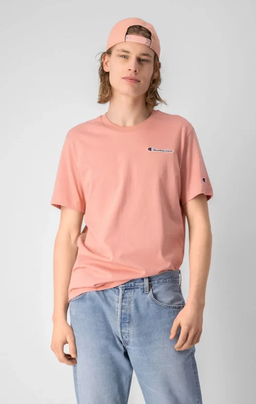 Champion Embroidered Script Logo T-shirt Rose Dawn