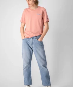 Champion Embroidered Script Logo T-shirt Rose Dawn
