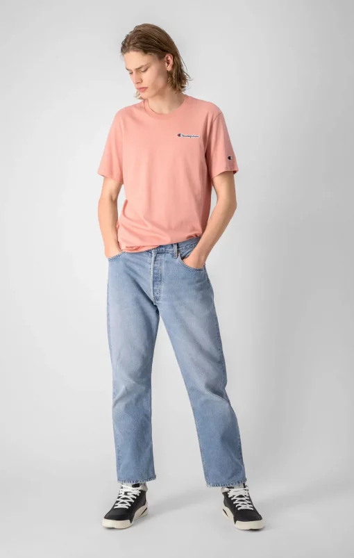 Champion Embroidered Script Logo T-shirt Rose Dawn
