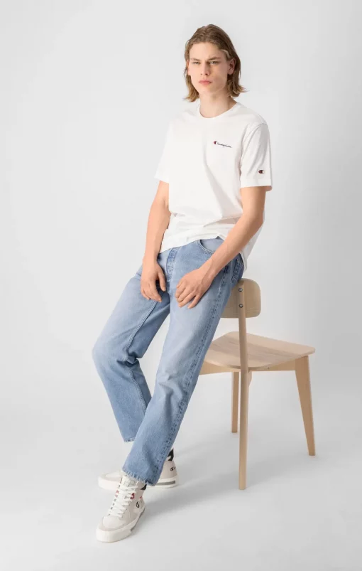 Champion Embroidered Script Logo T-shirt White