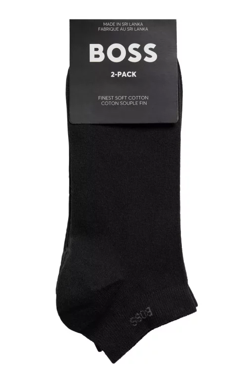 Boss 2-Pack Logo Socks Black