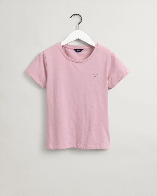Gant Teen Girls Fitted Original T-shirt Preppy Pink