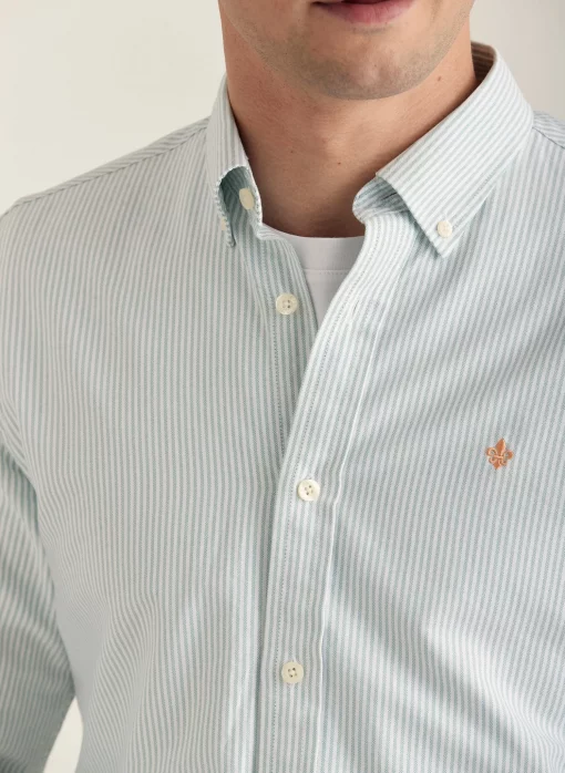 Morris Stockholm Douglas Stripe Shirt Green