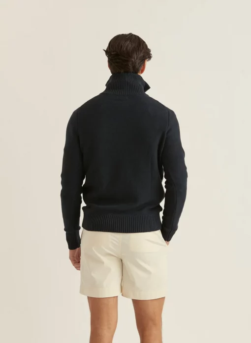 Morris Stockholm Marlebone Half Zip Blue