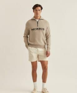 Morris Stockholm Norton Half Zip Khaki