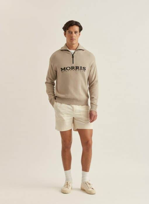Morris Stockholm Norton Half Zip Khaki