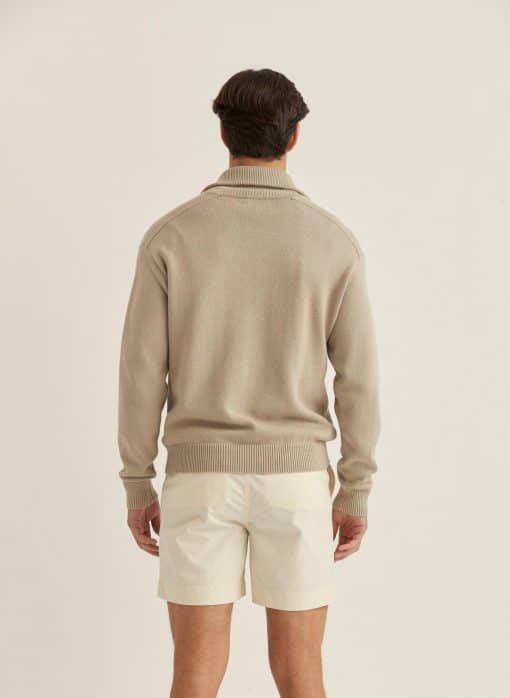 Morris Stockholm Norton Half Zip Khaki