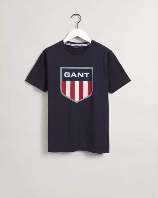 Gant Teens Retro Shield T-Shirt Evening Blue