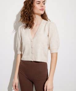 Envii Enlaura Cardigan Light Beige Melange