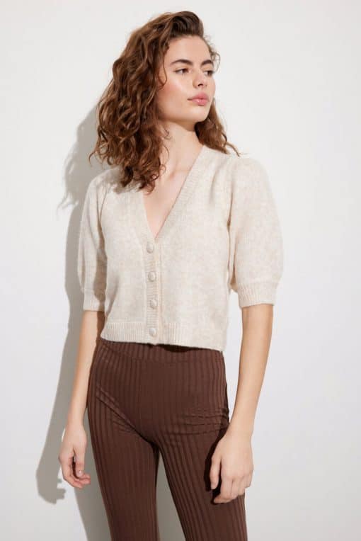 Envii Enlaura Cardigan Light Beige Melange