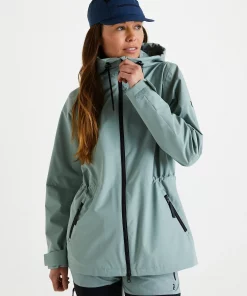 Peak Performance Coastal Jacket Women Ashen Green