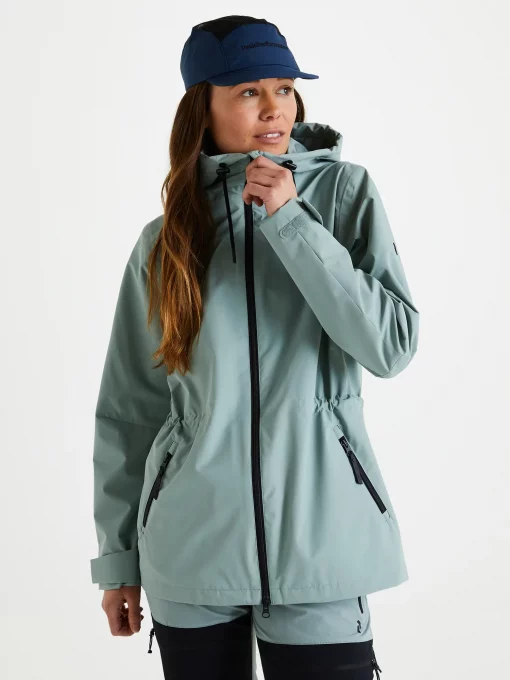 Peak Performance Coastal Jacket Women Ashen Green
