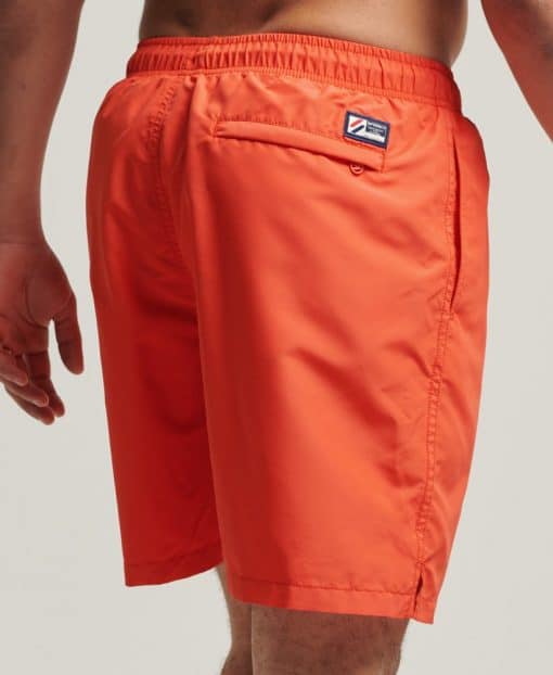 Superdry Code Applique 19 Inch Swim Shorts Havana Orange