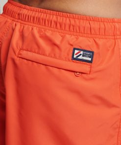 Superdry Code Applique 19 Inch Swim Shorts Havana Orange