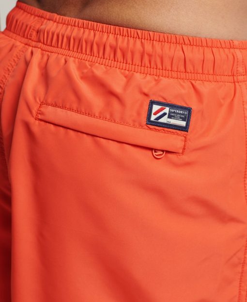 Superdry Code Applique 19 Inch Swim Shorts Havana Orange