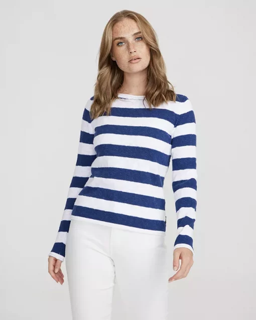 Holebrook Helny Boatneck Dark Royal/White