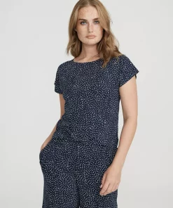 Holebrook Alice Capsleeve Navy-White Dots