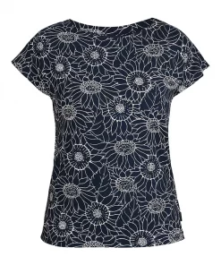 Holebrook Alice Capsleeve Navy-Sunflower