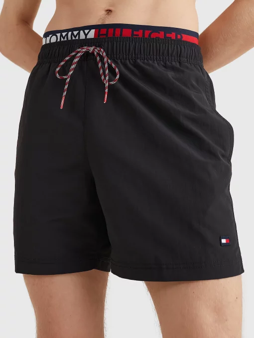 Tommy Hilfiger Logo Swimwear Black