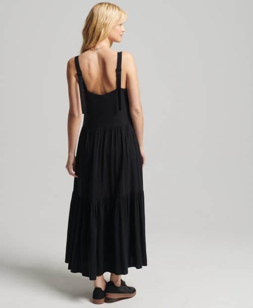 Superdry Studios Woven Maxi Dress Black