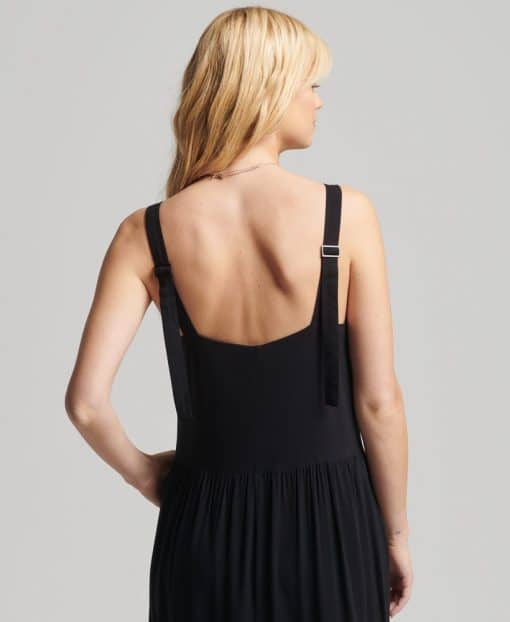 Superdry Studios Woven Maxi Dress Black