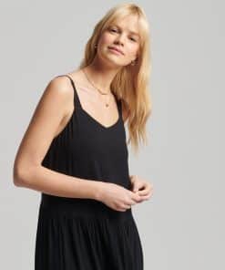 Superdry Studios Woven Maxi Dress Black