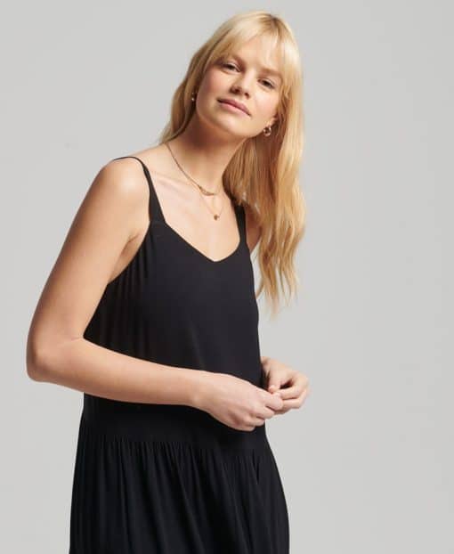 Superdry Studios Woven Maxi Dress Black