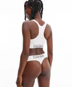 Calvin Klein Reimagine Heritage Unlined Bralette White