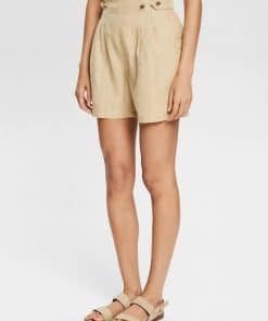Esprit Linen Shorts Sand
