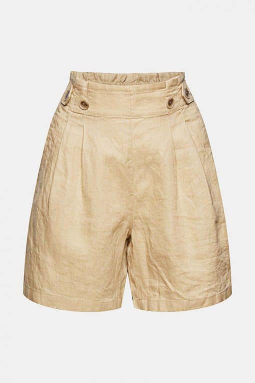 Esprit Linen Shorts Sand