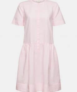 Esprit Linen Blend Dress Light Pink