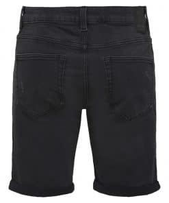 Only & Sons Ply Damage Denim Shorts Black