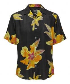 Only & Sons Dan Life Aop Shirt Black