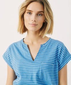 Part Two Ilima Stripe Dress Riviera Stripe