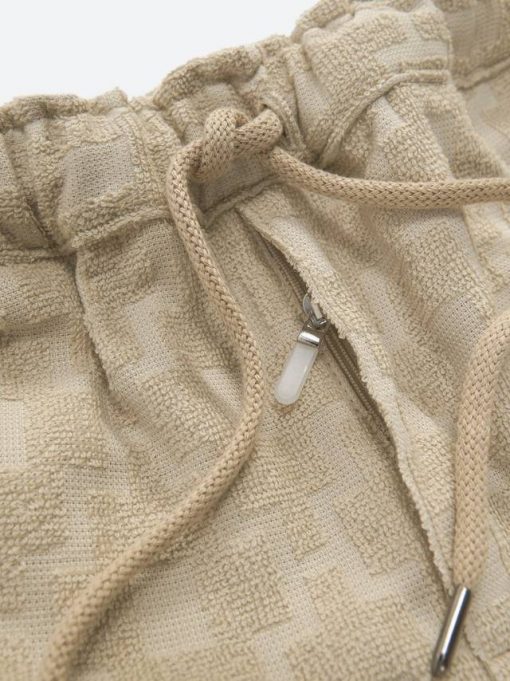 OAS Beige Machu Terry Shorts