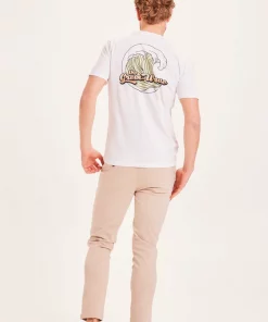 Knowledge Cotton Apparel Luca Slim Comfort Pants Light Feather Gray