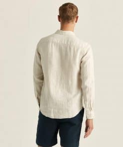 Morris Stockholm Douglas BD Linen Shirt Khaki