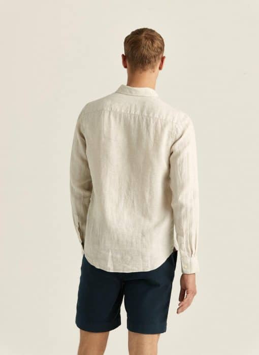 Morris Stockholm Douglas BD Linen Shirt Khaki